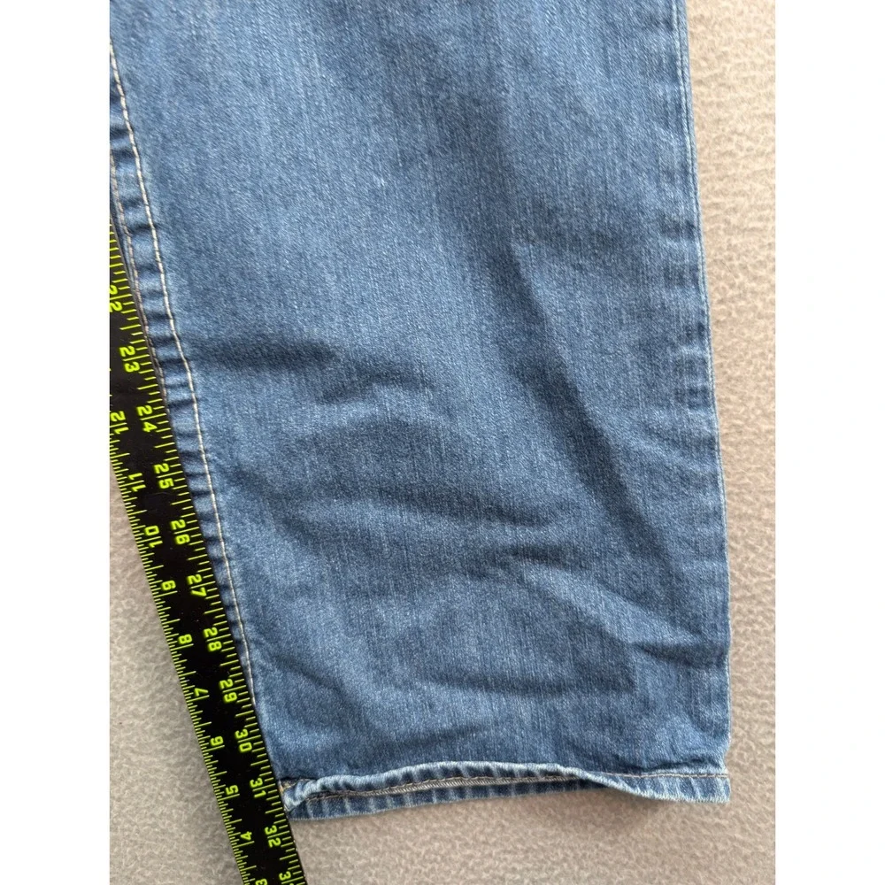 Vintage True Religion Ricky Jeans Men's 38 Straight Leg Blue Flap Pocket USA Y2K